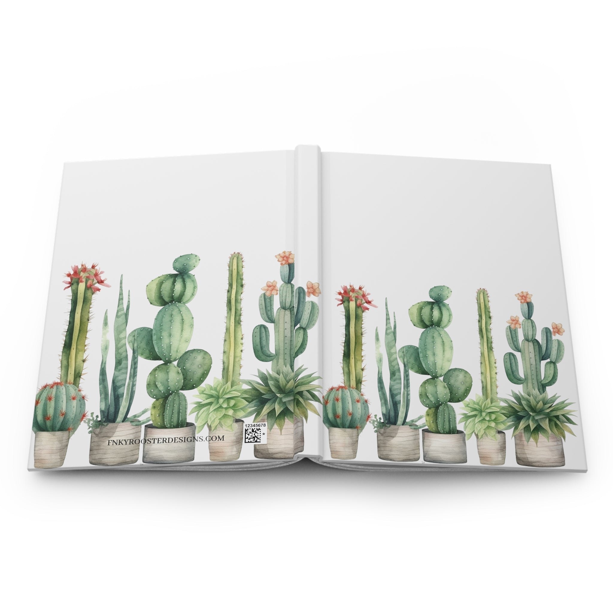 Cactus Hardcover Journal (Back to School / Gratitude / Manifesting Journal) - FNKY ROOSTER DESIGNS