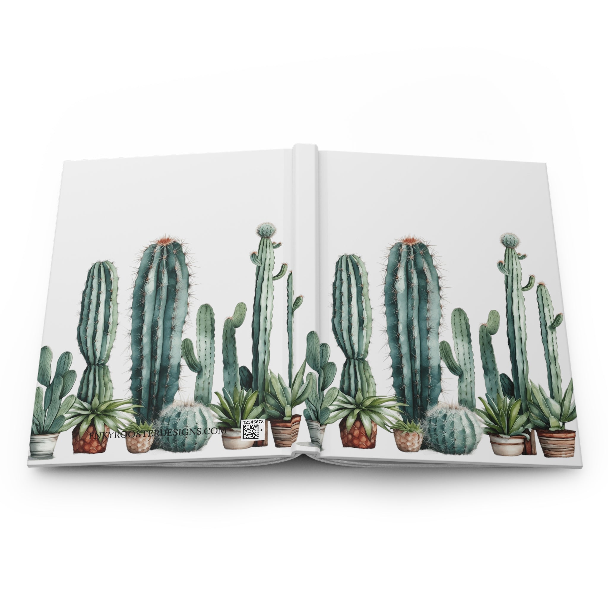 Cactus Hardcover Journal (Back to School / Gratitude / Manifesting Journal) - FNKY ROOSTER DESIGNS