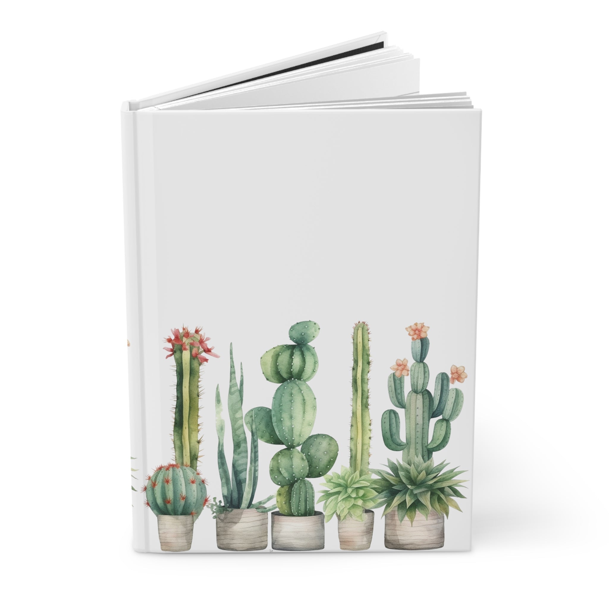 Cactus Hardcover Journal (Back to School / Gratitude / Manifesting Journal) - FNKY ROOSTER DESIGNS
