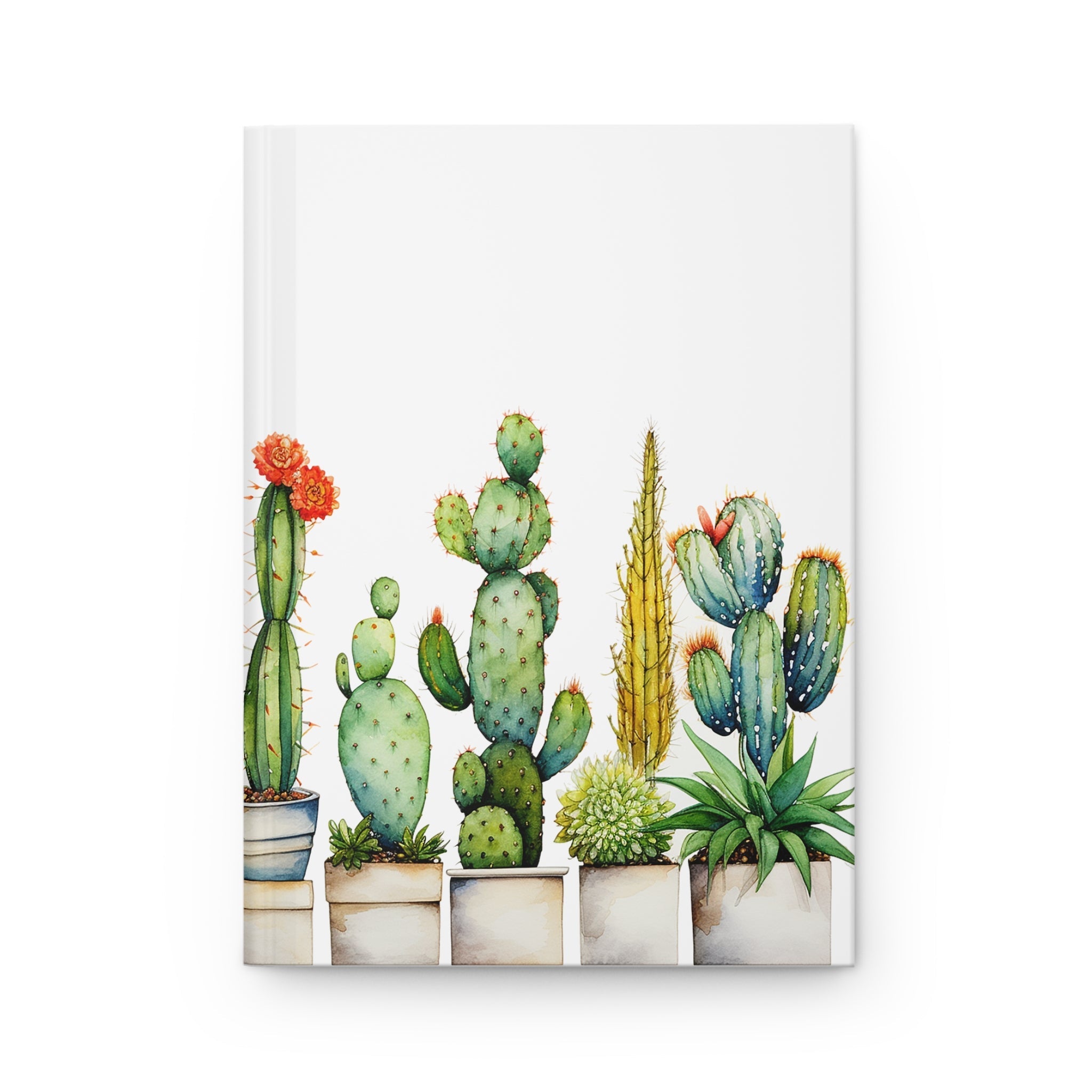 Cactus Hardcover Journal (Back to School / Gratitude / Manifesting Journal) - FNKY ROOSTER DESIGNS