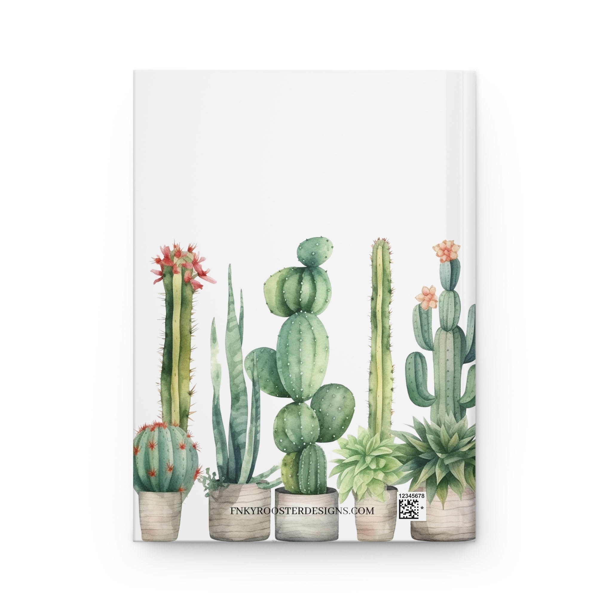 Cactus Hardcover Journal (Back to School / Gratitude / Manifesting Journal) - FNKY ROOSTER DESIGNS