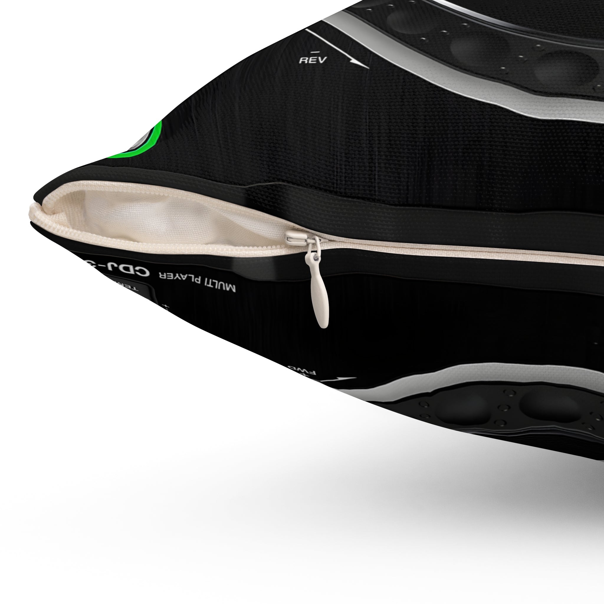 CDJ3000 Pillow Spun Polyester Square Pillow for music lovers and DJ - FNKY ROOSTER DESIGNS