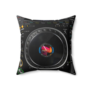 CDJ3000 Pillow Spun Polyester Square Pillow for music lovers and DJ - FNKY ROOSTER DESIGNS