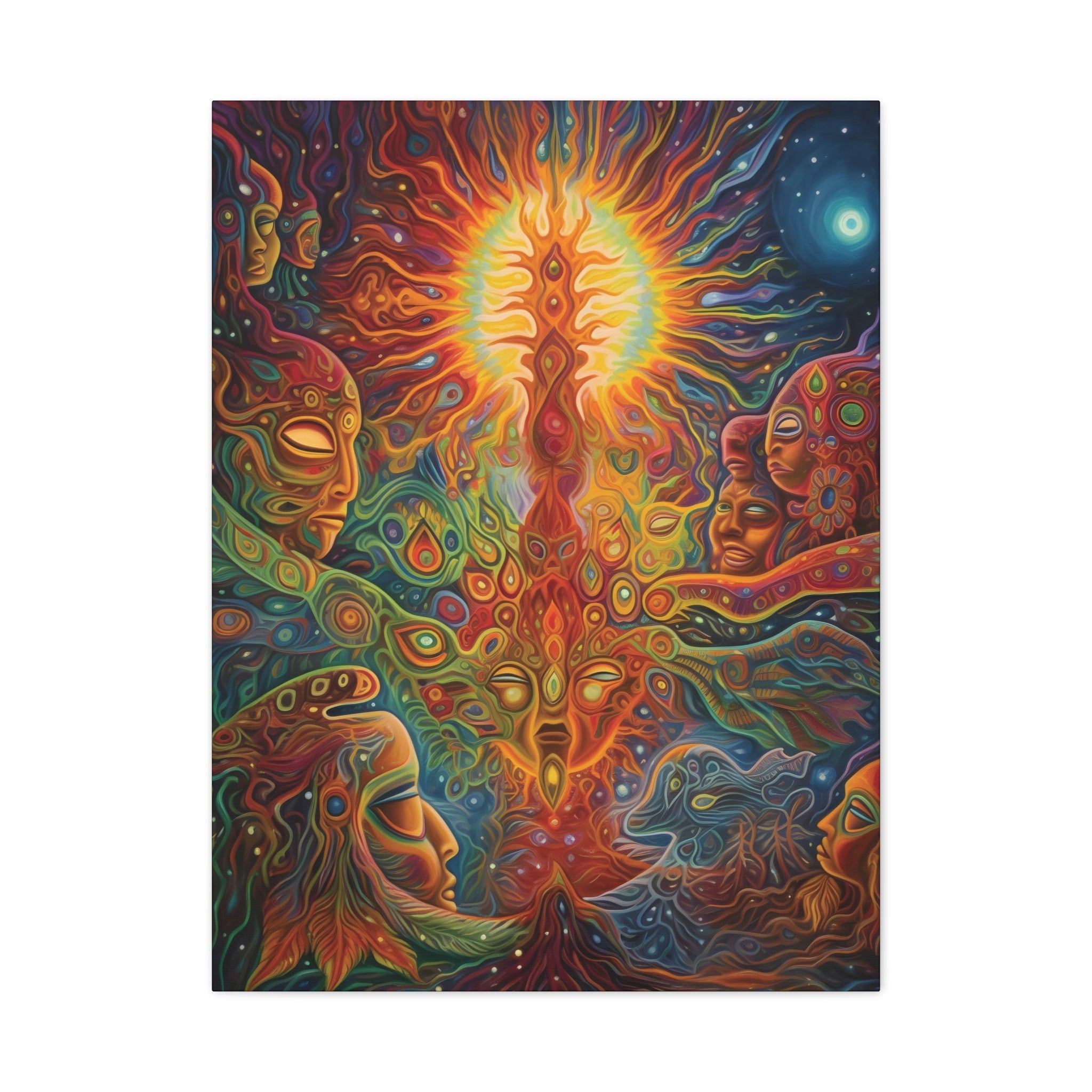Created in Light - Ayahuasca Sacred Vision Canvas Print - Matte Canvas, Stretched, 1.25" (Series 2) - FNKY ROOSTER DESIGNS