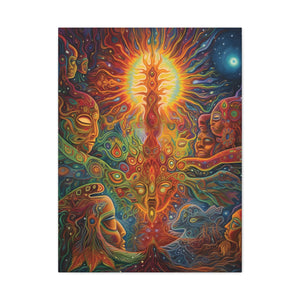 Created in Light - Ayahuasca Sacred Vision Canvas Print - Matte Canvas, Stretched, 1.25" (Series 2) - FNKY ROOSTER DESIGNS