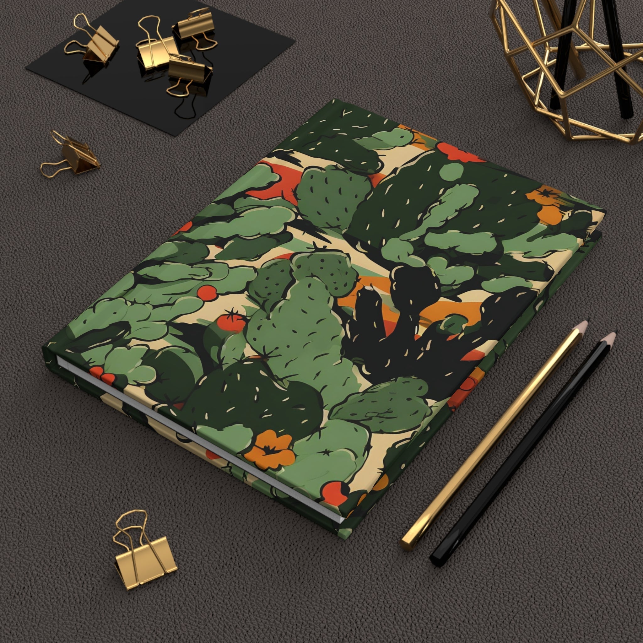 Desert Camouflage Hardcover Journal - Lined/Blank Pages - Military Style Notebook - Tactical Diary - Gift for Veterans, Outdoor Enthusiasts - FNKY ROOSTER DESIGNS