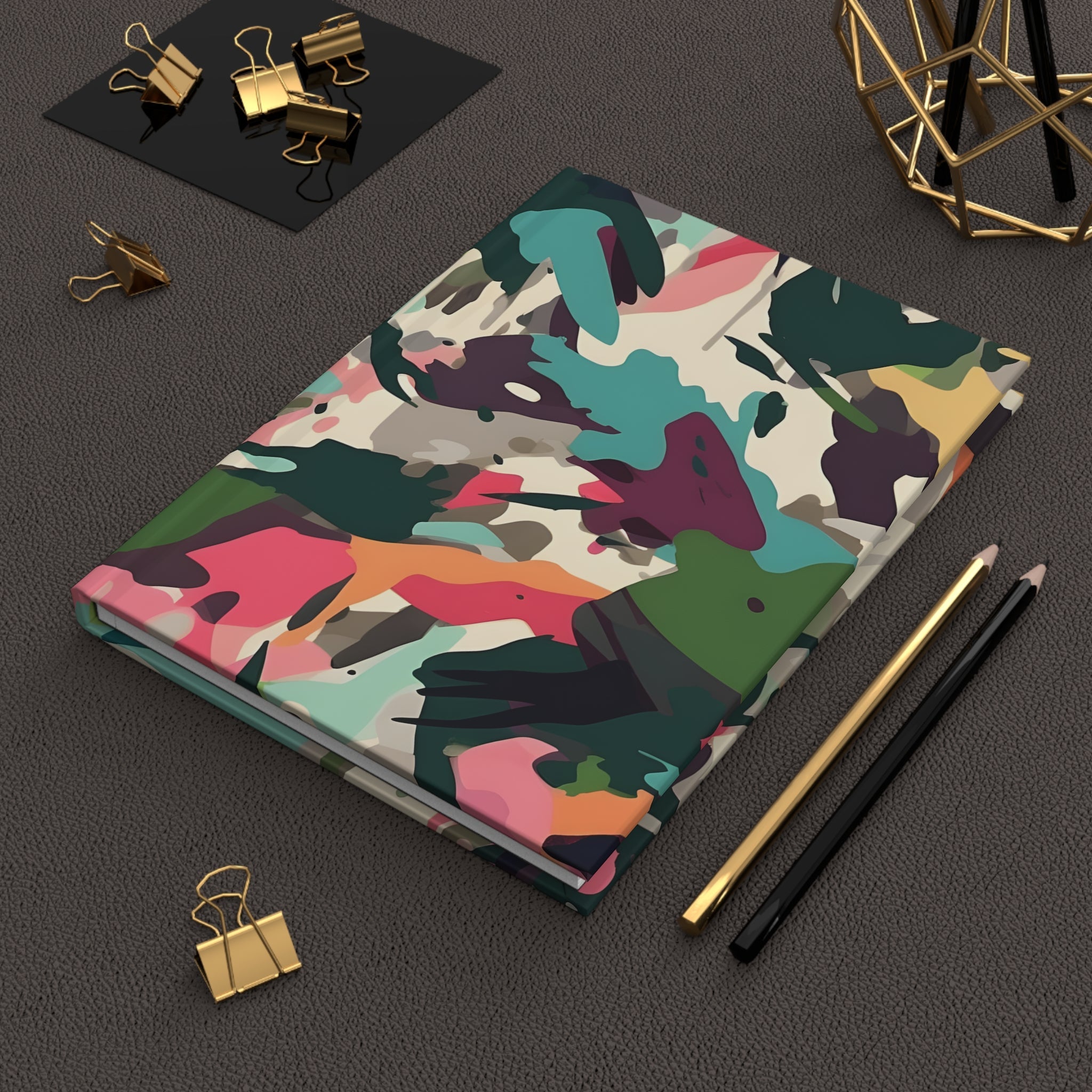 Desert Camouflage Hardcover Journal - Lined/Blank Pages - Military Style Notebook - Tactical Diary - Gift for Veterans, Outdoor Enthusiasts - FNKY ROOSTER DESIGNS