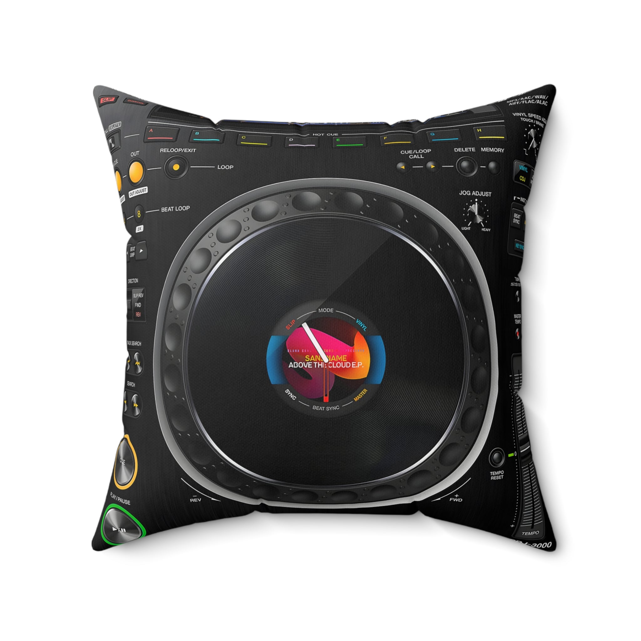 DJ Mixer and CDJ 3000 3 Piece complete Pillow set - FNKY ROOSTER DESIGNS