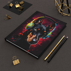 Doberman Beats Street Art Hardcover Journal Great gift for Dog lovers (Gratitude / Manifesting / Affirmation) - FNKY ROOSTER DESIGNS