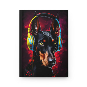 Doberman Beats Street Art Hardcover Journal Great gift for Dog lovers (Gratitude / Manifesting / Affirmation) - FNKY ROOSTER DESIGNS