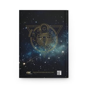 Double sided Celestial Scorpio Horoscope Zodiac Matte Hardcover Journal Rule Lined Pages for the Enigmatic Scorpio - FNKY ROOSTER DESIGNS