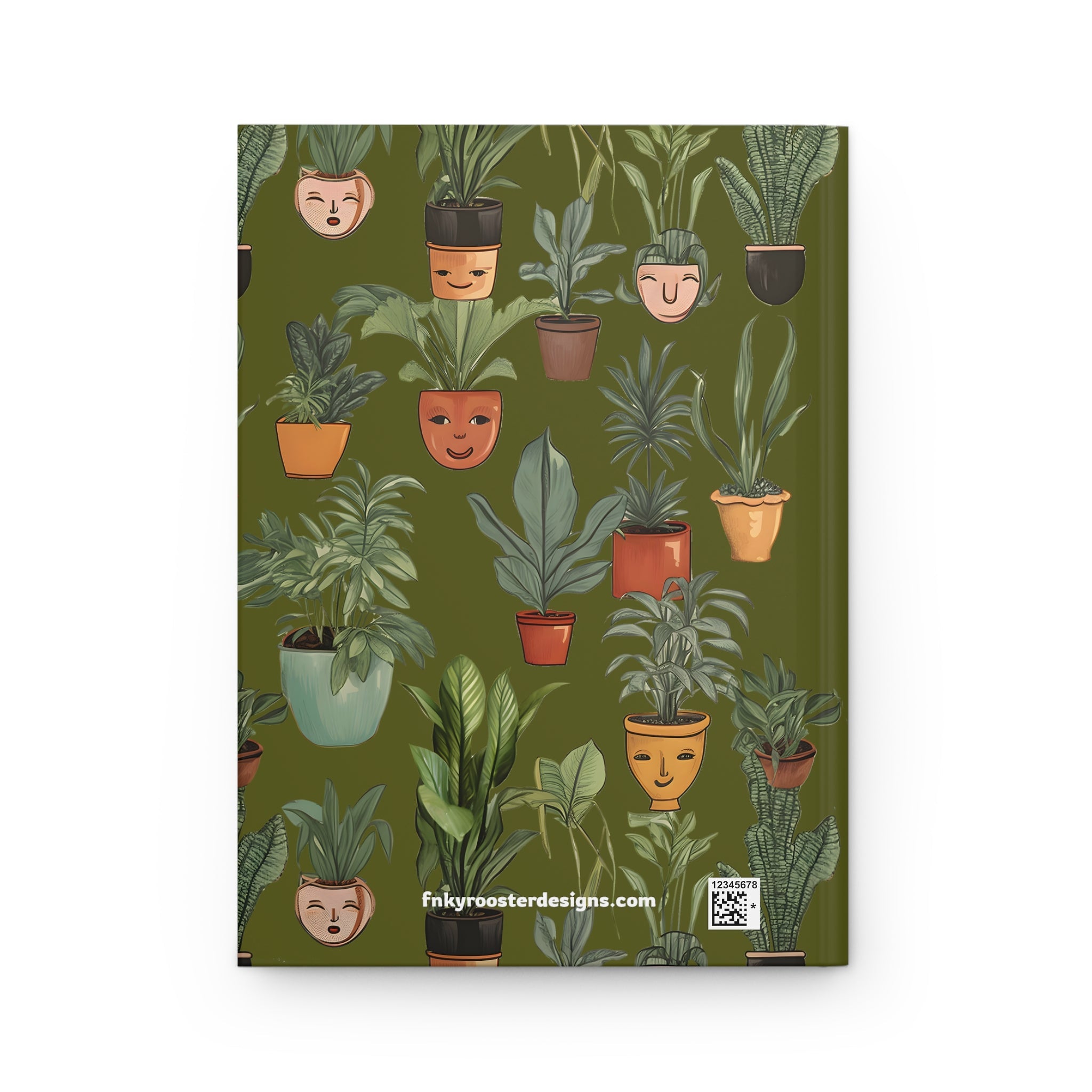 Easily Distracted by Plants Hardcover Journal - Botanical Notebook, 150 Lined Pages, Garden Lover's Diary, Plant Mom Gift - FNKY ROOSTER DESIGNS