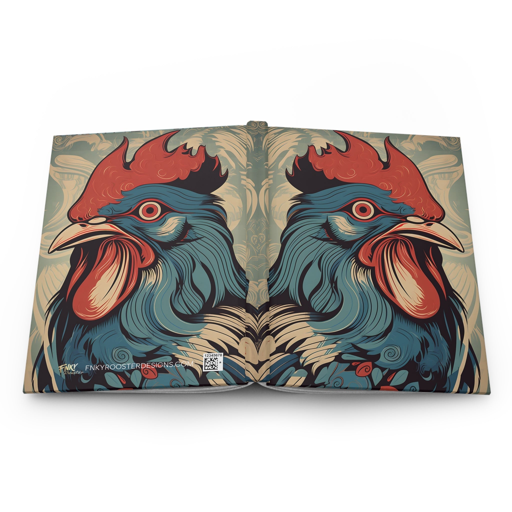 FNKY Rooster Hard Cover Hardcover Journal - FNKY ROOSTER DESIGNS