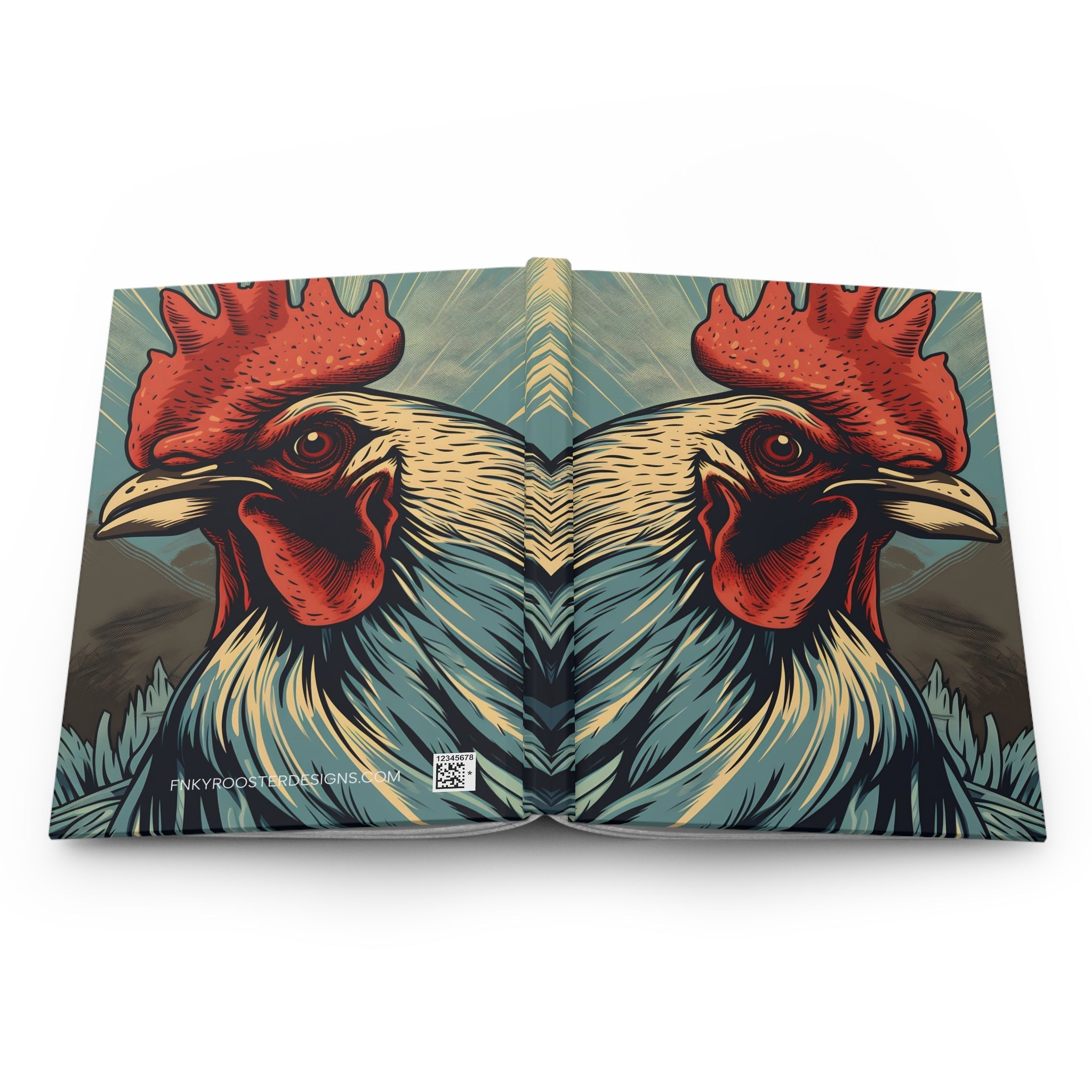 FNKY Rooster Hard Cover Notebook or Journal (Back to School / Gratitude / Manifesting Journal) - FNKY ROOSTER DESIGNS