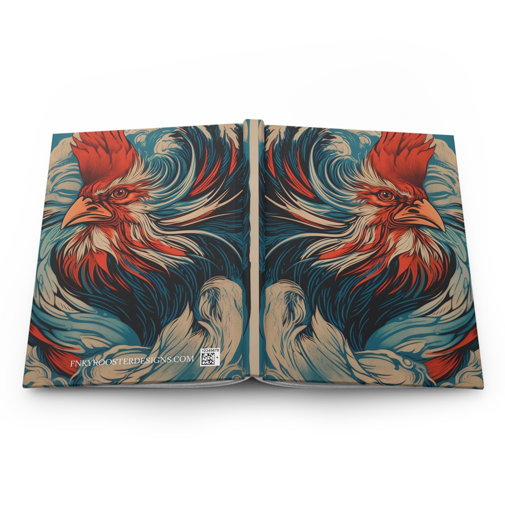 FNKY Rooster Hard Cover Notebook or Journal (Back to School / Gratitude / Manifesting Journal) - FNKY ROOSTER DESIGNS