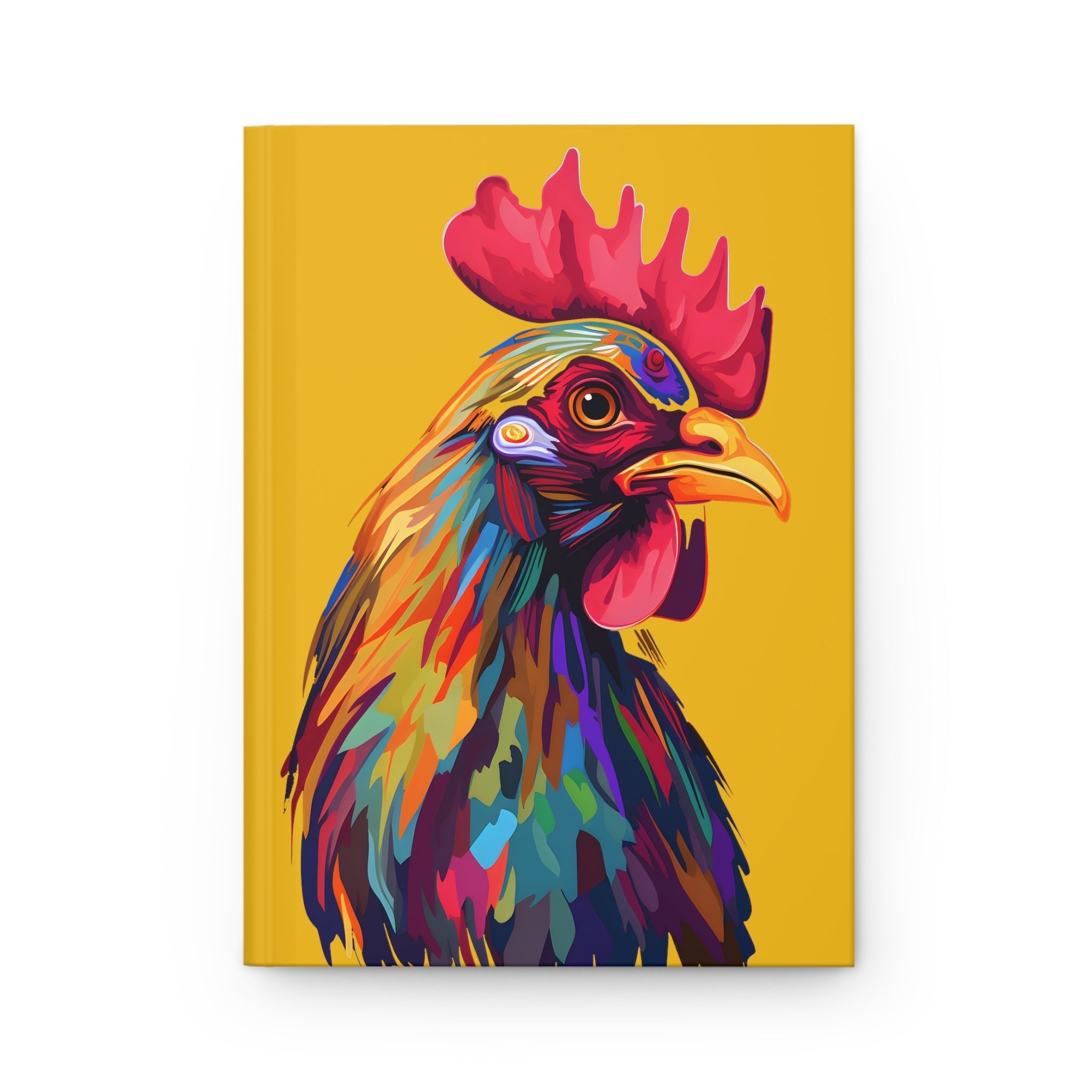 FNKY Rooster Yellow Hard Cover Journal (Back to School / Gratitude / Manifesting Journal) - FNKY ROOSTER DESIGNS