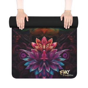 Ganesha Rubber Yoga Mat Perfect for Vinyasa, Ashtanga, Pilates, Hot Yoga - FNKY ROOSTER DESIGNS