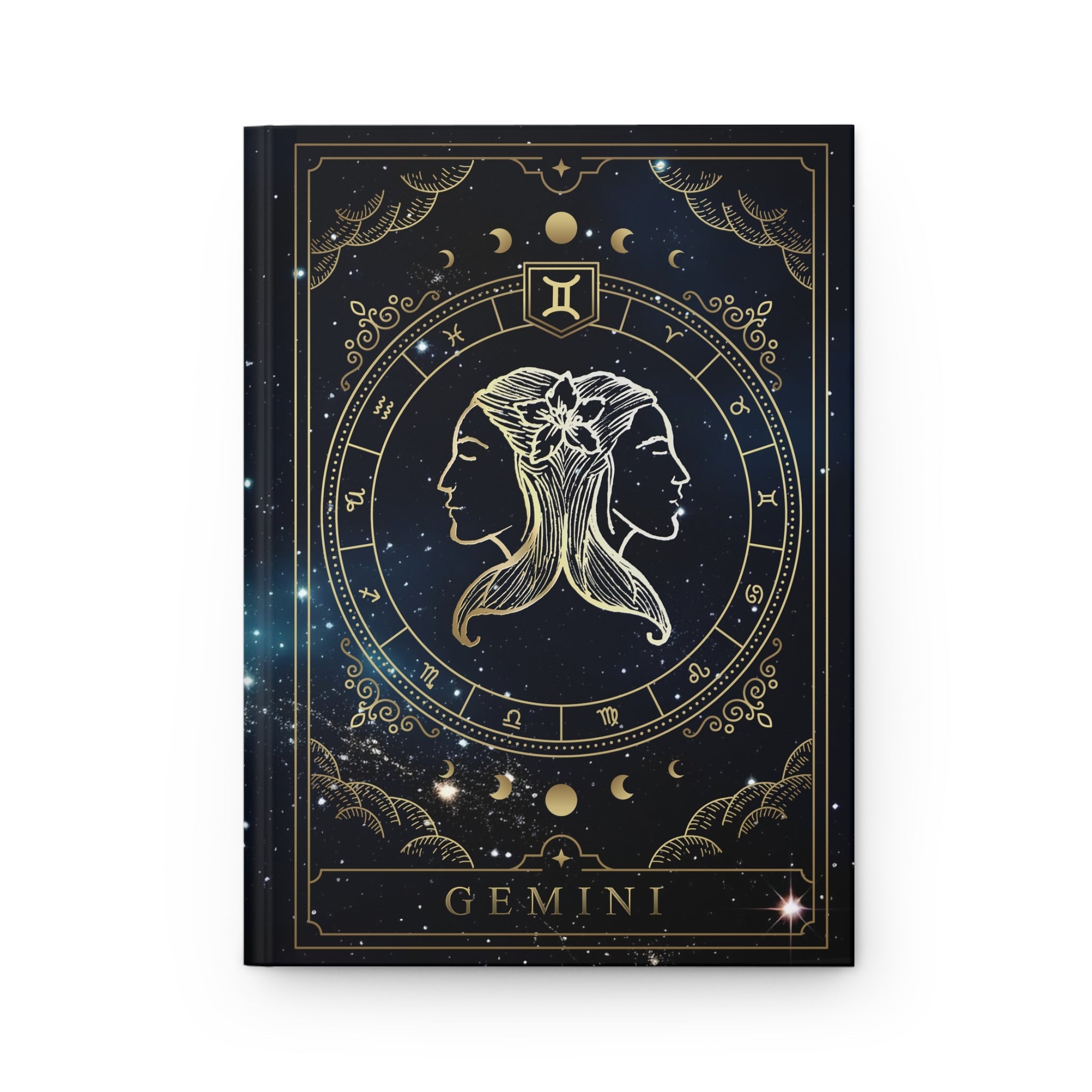 FOURTH サイン付き　2023ノートブック　geminiforth Gemini Horoscope Zodiac Matte Hardcover Journal – Rule Lined Pages