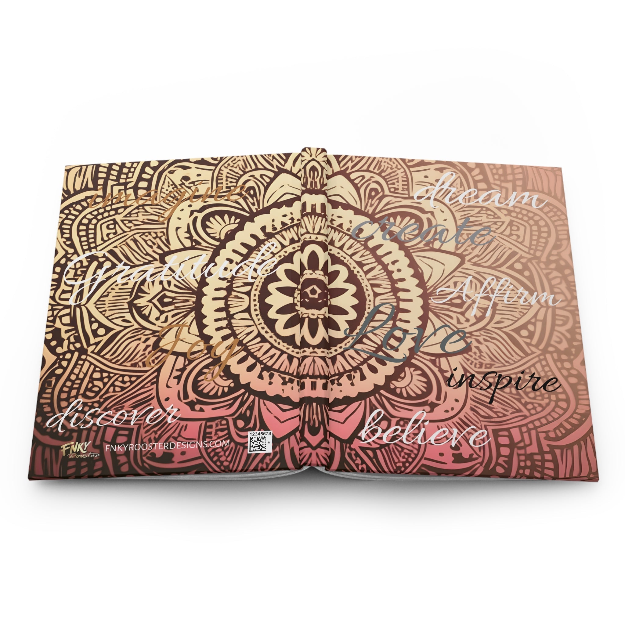 Golden Mandala Positivity Journal: Your Go - To Gratitude and Inspiration Journal - FNKY ROOSTER DESIGNS