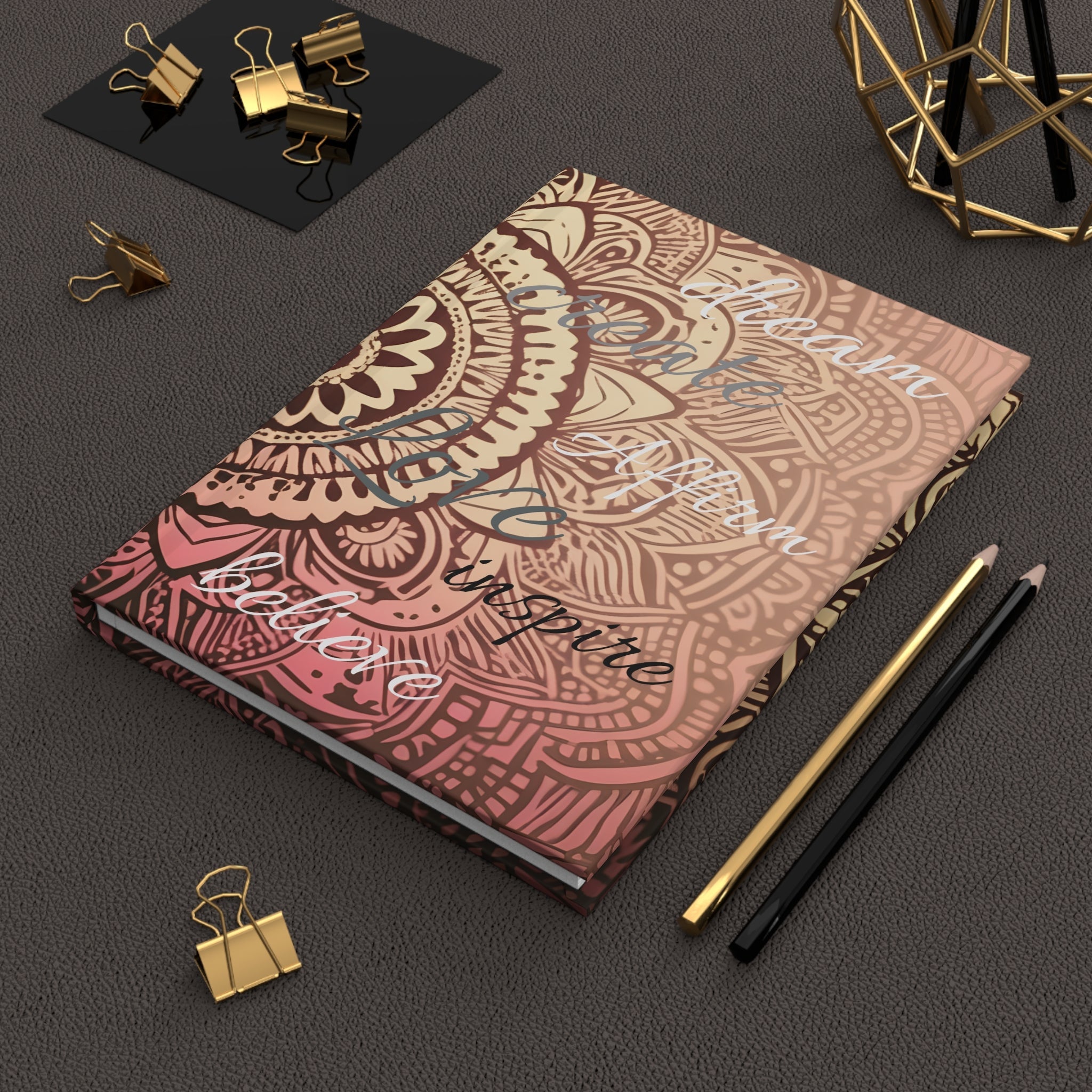 Golden Mandala Positivity Journal: Your Go - To Gratitude and Inspiration Journal - FNKY ROOSTER DESIGNS