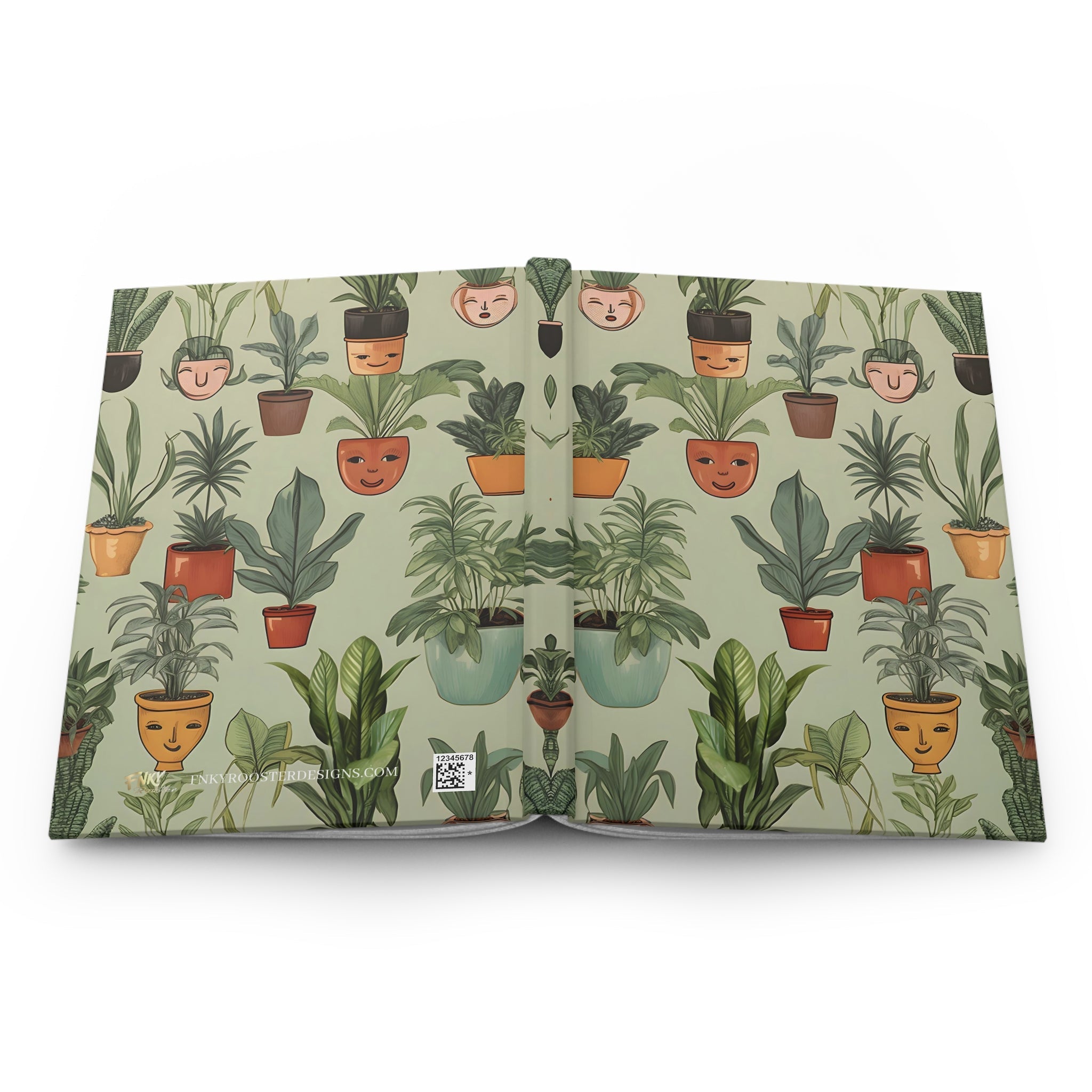 Happy Cactus Hardcover Journal (Back to School / Gratitude / Manifesting Journal) - FNKY ROOSTER DESIGNS