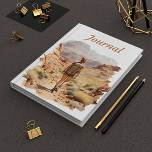 Hiking woman Watercolor Hardcover Journal (Back to School / Gratitude / Manifesting Journal) - FNKY ROOSTER DESIGNS