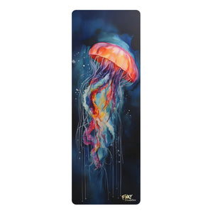 Jelly Fish Yoga Mat Perfect for Vinyasa, Ashtanga, Pilates & Home Workouts - FNKY ROOSTER DESIGNS