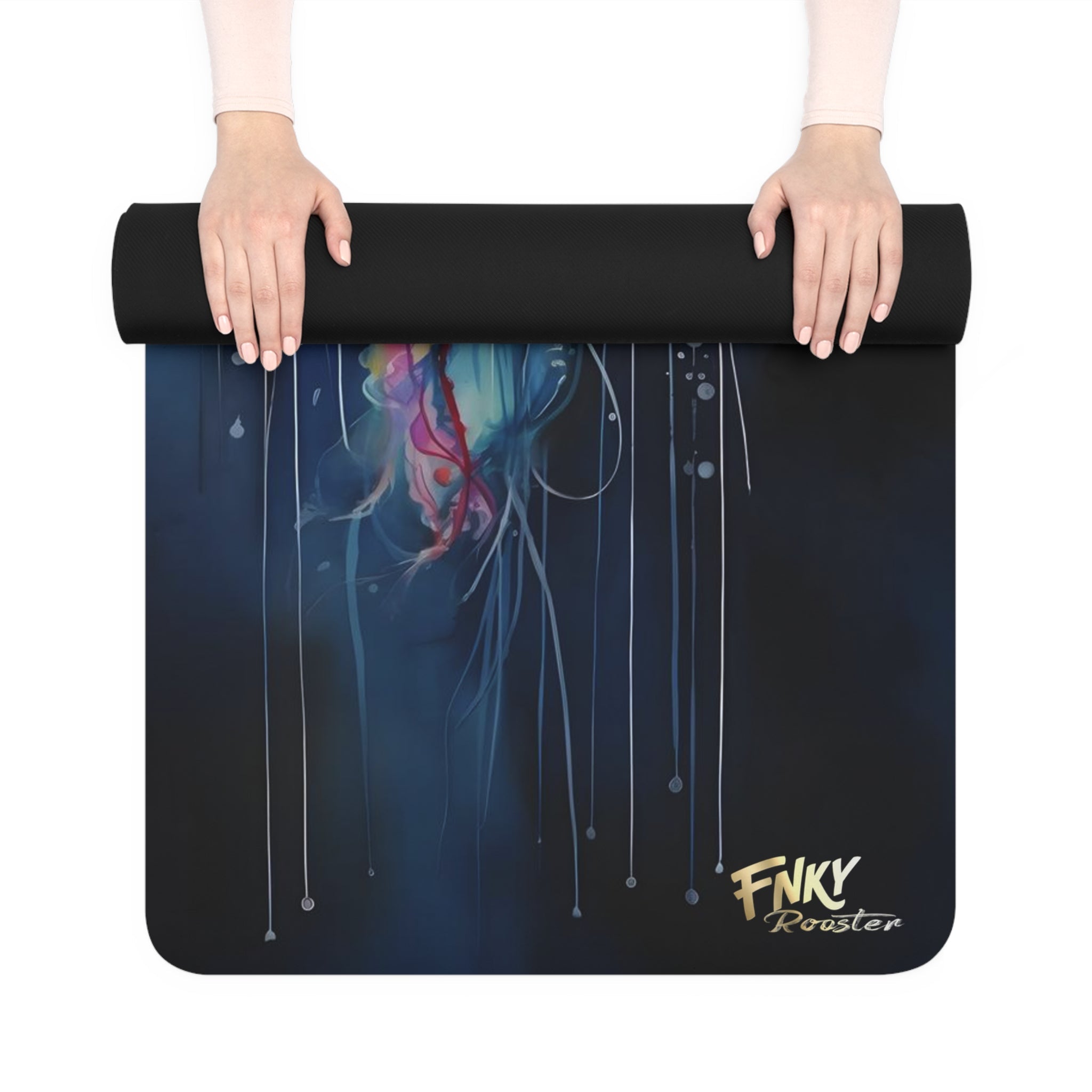 Jelly Fish Yoga Mat Perfect for Vinyasa, Ashtanga, Pilates & Home Workouts - FNKY ROOSTER DESIGNS