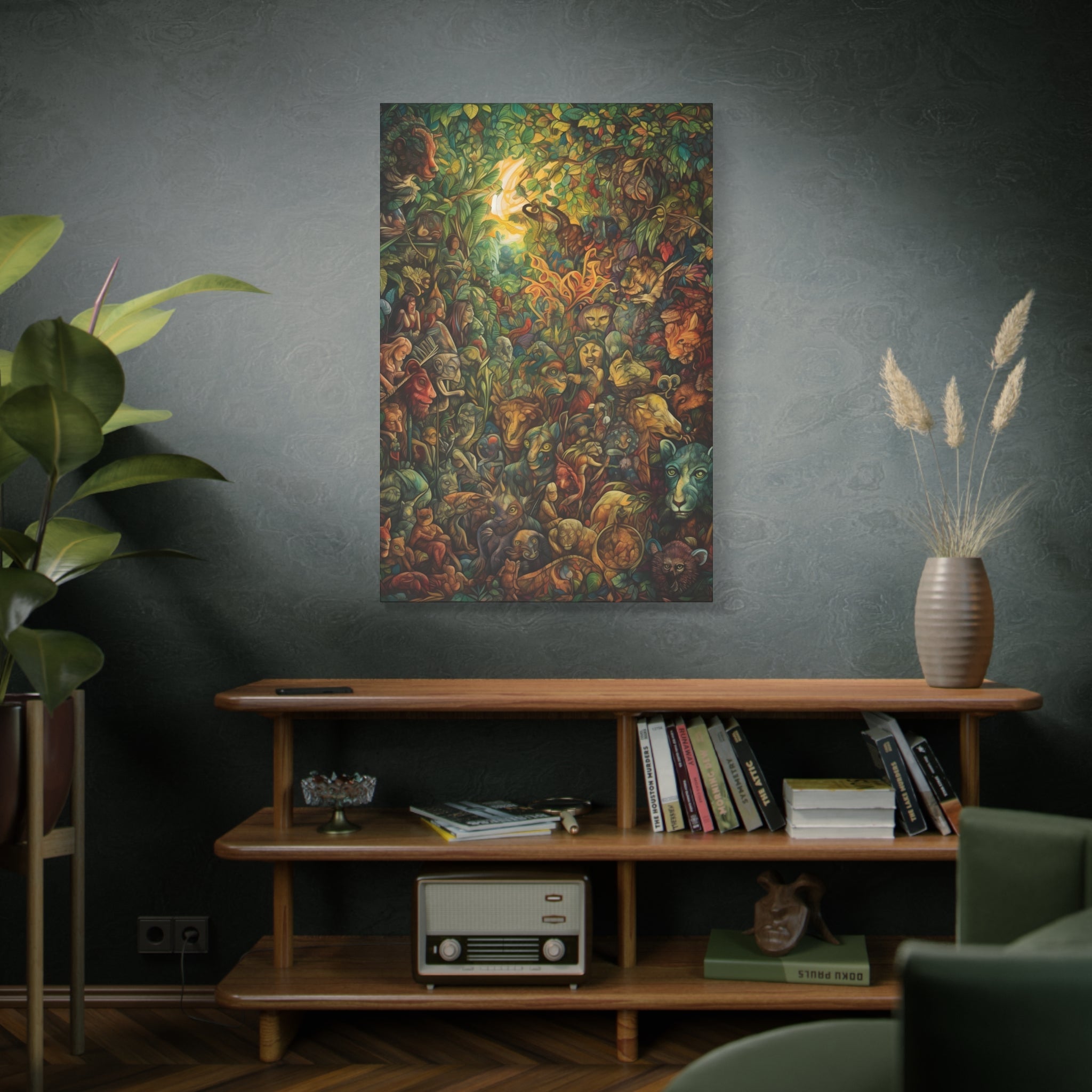 Life Canvas Print - Peruvian Art Inspired - Spiritual Wall Art Canvas Stretched, 1.25'' (Series 2 - Life) - FNKY ROOSTER DESIGNS