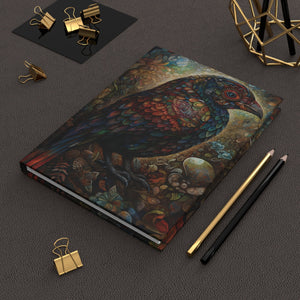 Mosaic Bird Folk Art Hardcover Journal - FNKY ROOSTER DESIGNS