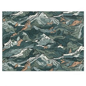 Mountain Camo Jigsaw Puzzle: Choose Your Challenge with 30 to 1000 Pieces - Ships in Gift - Ready Metal Tin - FNKY ROOSTER DESIGNS