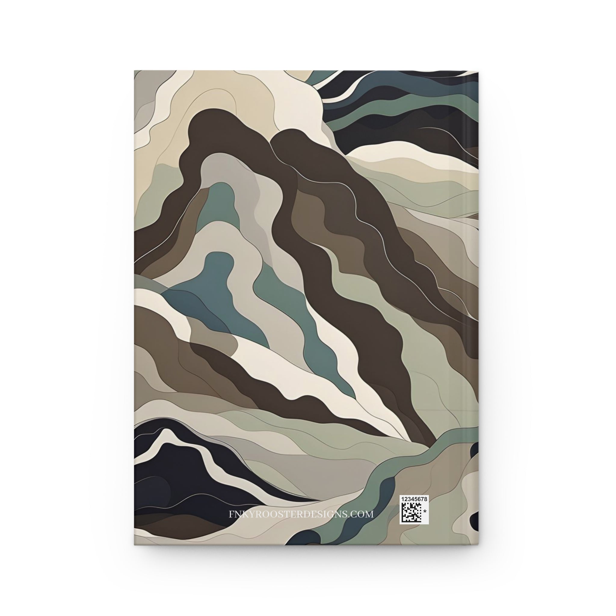 Mountain Camouflage Hardcover Journal - Ruled Pages - Outdoor Adventure Notebook - Hiking, Camping, Hunting Journal - Gift for Nature Lovers - FNKY ROOSTER DESIGNS