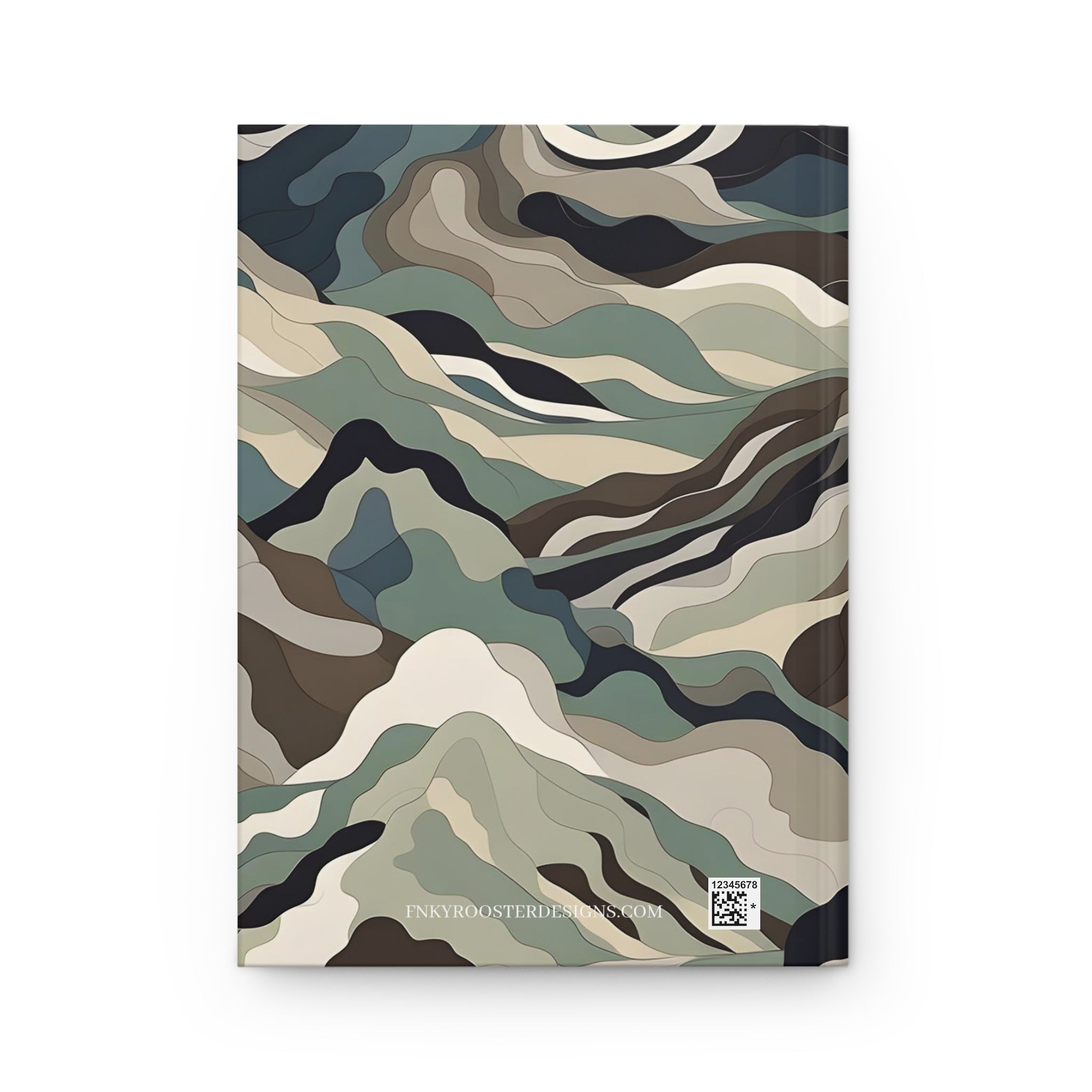 Mountain Camouflage Hardcover Journal - Ruled Pages - Outdoor Adventure Notebook - Hiking, Camping, Hunting Journal - Gift for Nature Lovers - FNKY ROOSTER DESIGNS