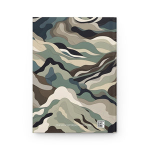 Mountain Camouflage Hardcover Journal - Ruled Pages - Outdoor Adventure Notebook - Hiking, Camping, Hunting Journal - Gift for Nature Lovers - FNKY ROOSTER DESIGNS