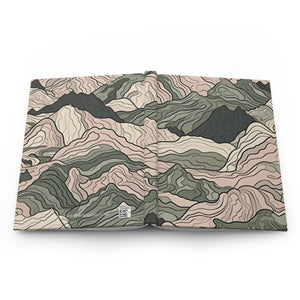 Mountain Camouflage Hardcover Journal - Ruled Pages - Outdoor Adventure Notebook - Hiking, Camping, Hunting Journal - Gift for Nature Lovers - FNKY ROOSTER DESIGNS