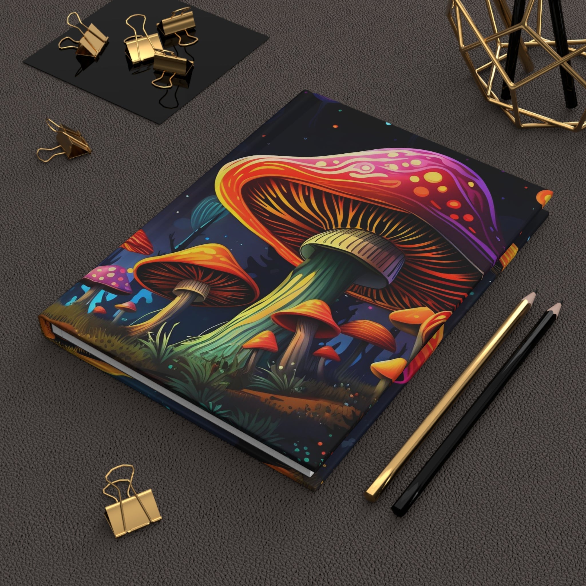 Mushroom Journal Hardcover Matte (Gratitude / Manifesting / Affirmation) - FNKY ROOSTER DESIGNS