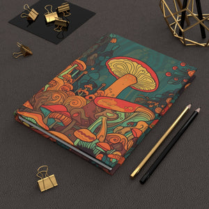 Mushroom Journal Hardcover Matte Notebook (Gratitude / Manifesting / Affirmation) - FNKY ROOSTER DESIGNS