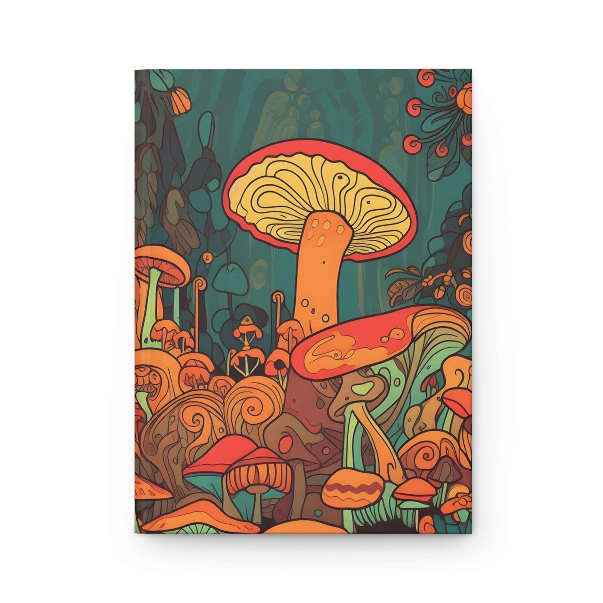 Mushroom Journal Hardcover Matte Notebook (Gratitude / Manifesting / Affirmation) - FNKY ROOSTER DESIGNS