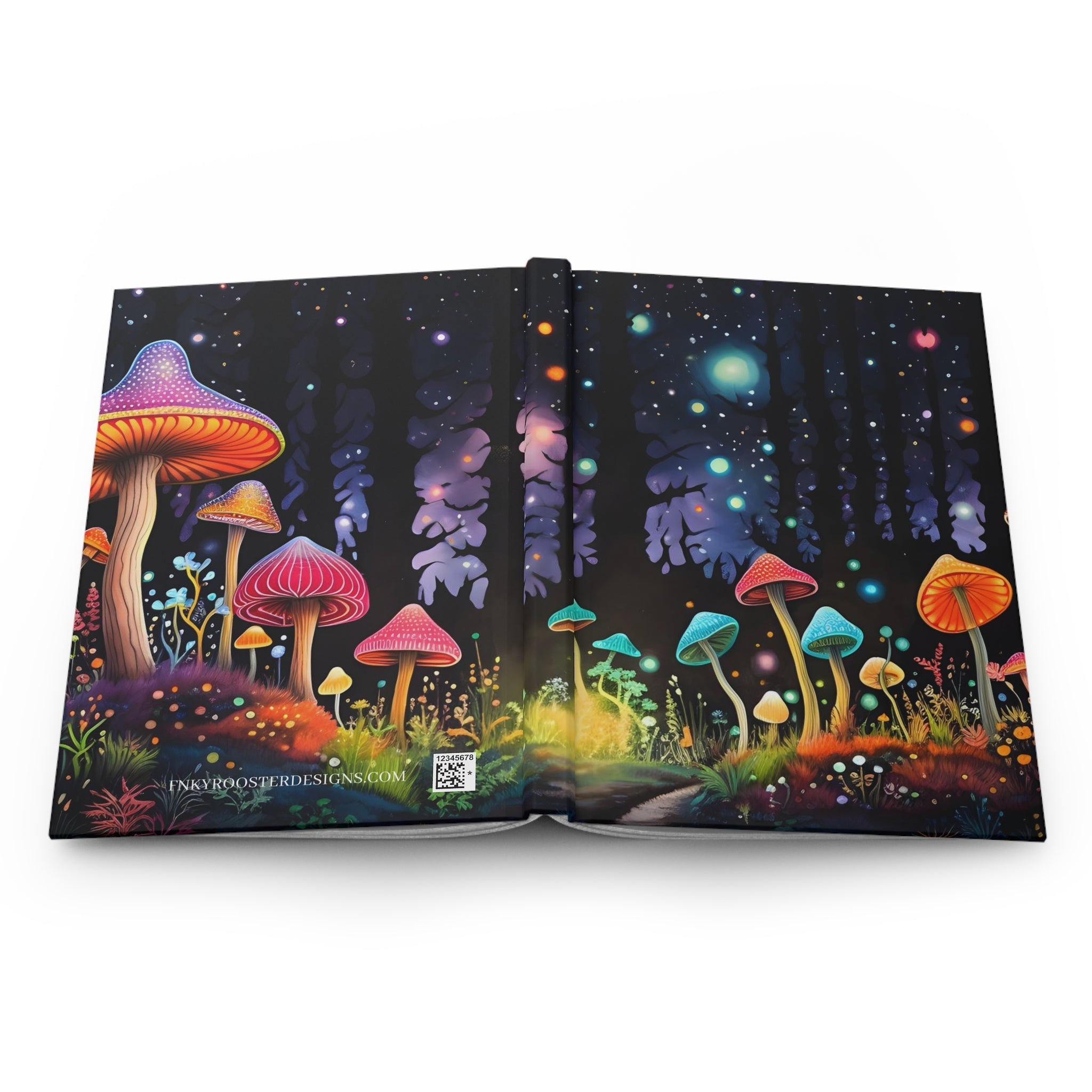Mushroom Journal Hardcover Matte Notebook (Gratitude / Manifesting / Affirmation) - FNKY ROOSTER DESIGNS