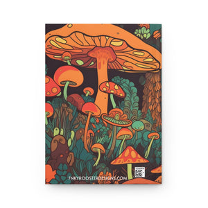 Mushroom Journal Hardcover Matte Notebook (Gratitude / Manifesting / Affirmation) - FNKY ROOSTER DESIGNS
