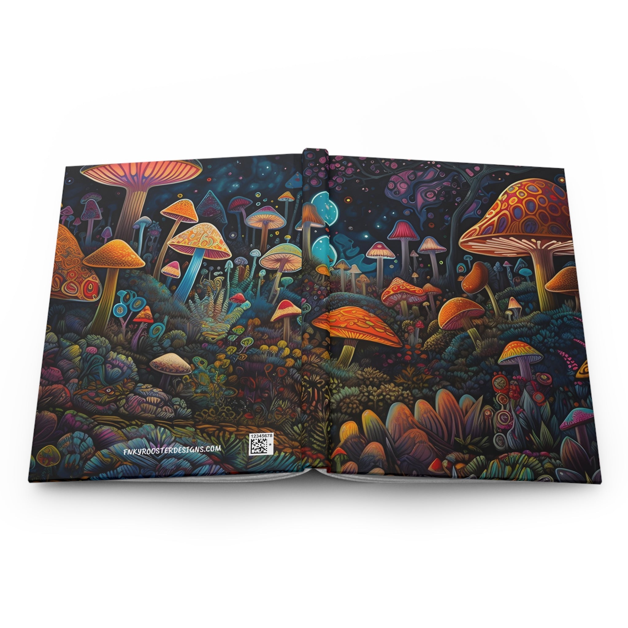 Mushroom Journey Hardcover Journal Matte (Gratitude / Manifesting / Affirmation) - FNKY ROOSTER DESIGNS