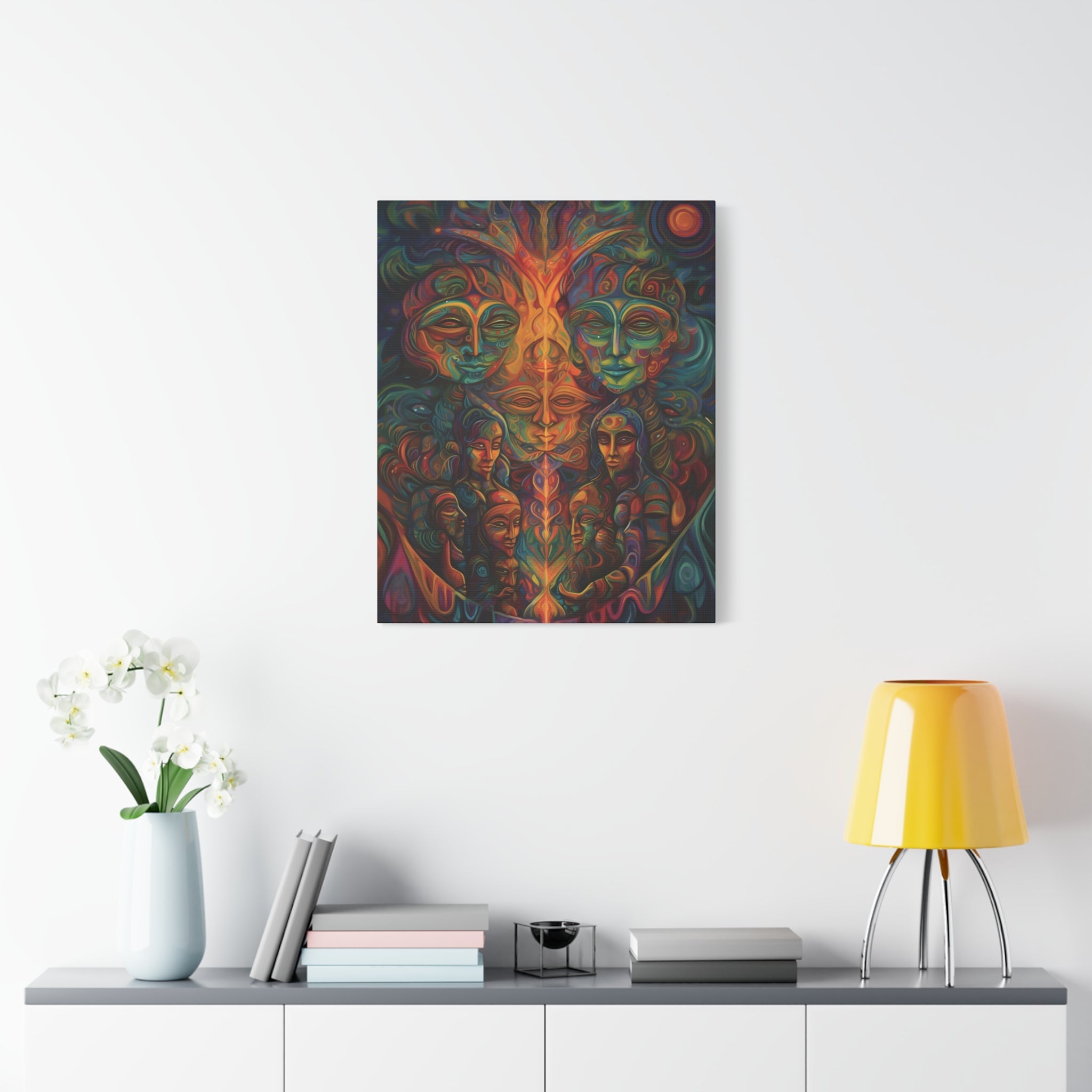Oneness: A Vision of Unity Canvas Print - Spiritual Wall Art Canvas Stretched, 1.25'' - FNKY ROOSTER DESIGNS