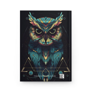 OWL Hardcover Journal Sacred Geometric (Back to School / Gratitude / Manifesting Journal) - FNKY ROOSTER DESIGNS