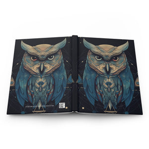 OWL Hardcover Journal Sacred Geometric (Back to School / Gratitude / Manifesting Journal) - FNKY ROOSTER DESIGNS