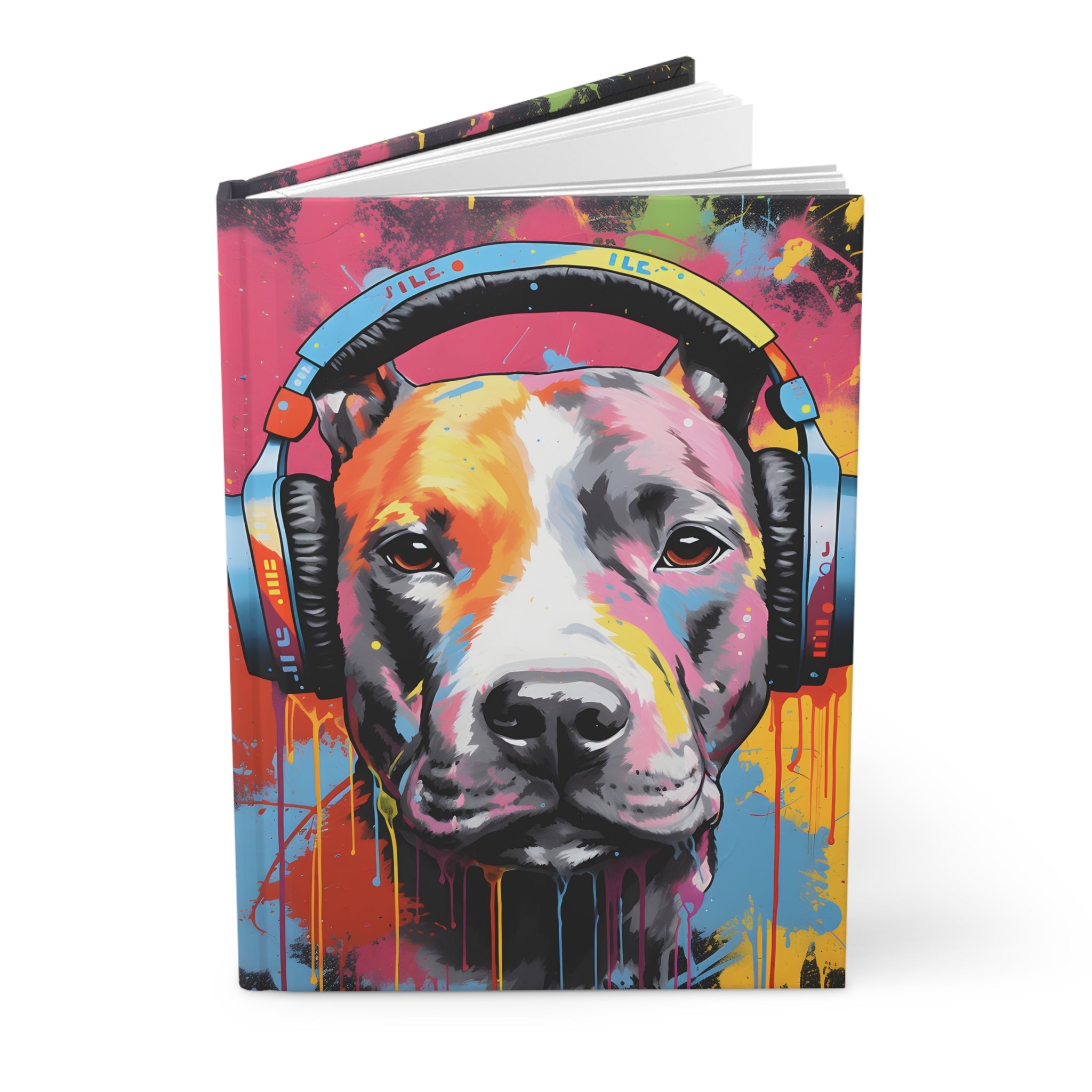 Pit Bull Hardcover Journal (Back to School / Gratitude / Manifesting Journal) - FNKY ROOSTER DESIGNS