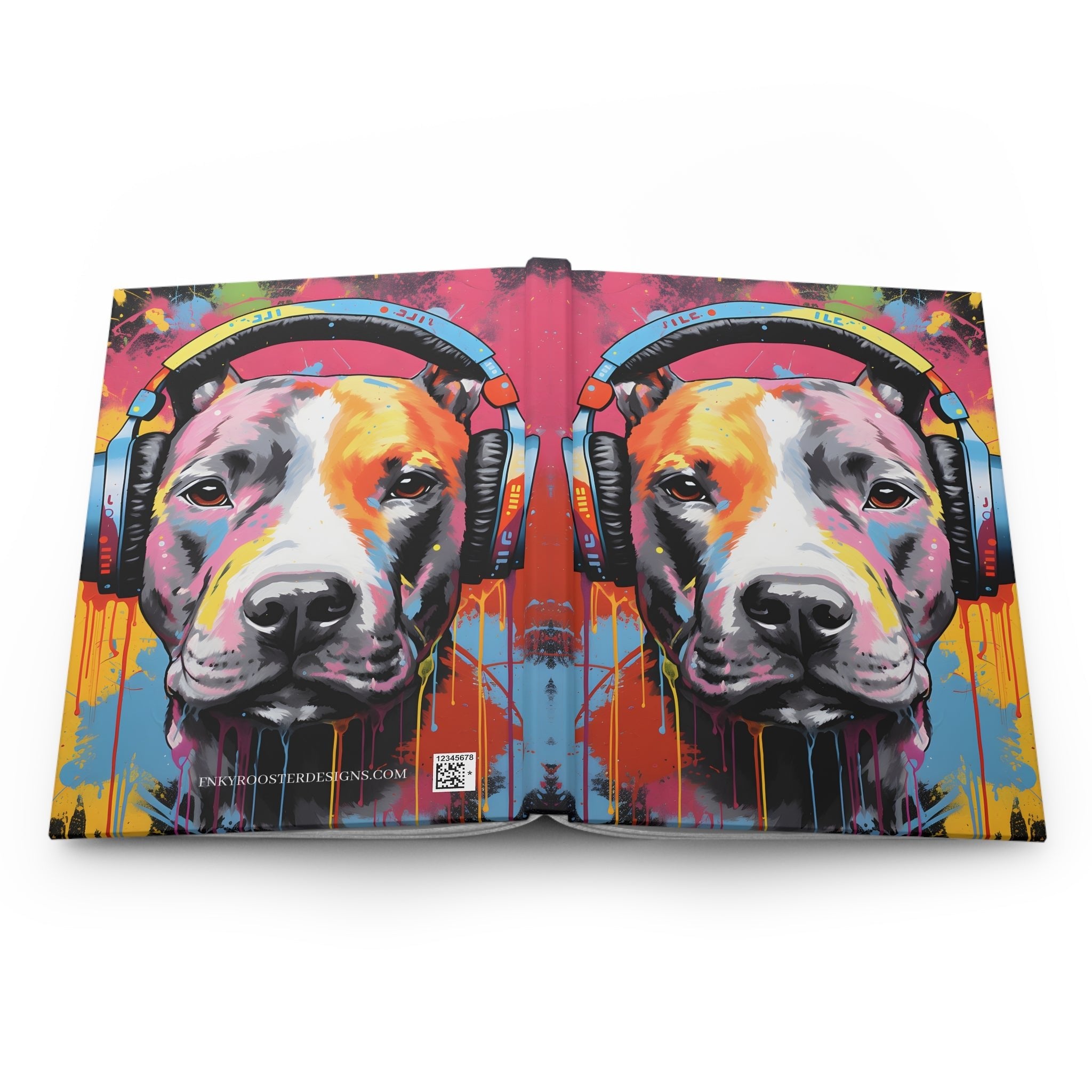 Pit Bull Hardcover Journal (Back to School / Gratitude / Manifesting Journal) - FNKY ROOSTER DESIGNS