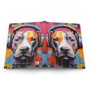 Pit Bull Hardcover Journal (Back to School / Gratitude / Manifesting Journal) - FNKY ROOSTER DESIGNS