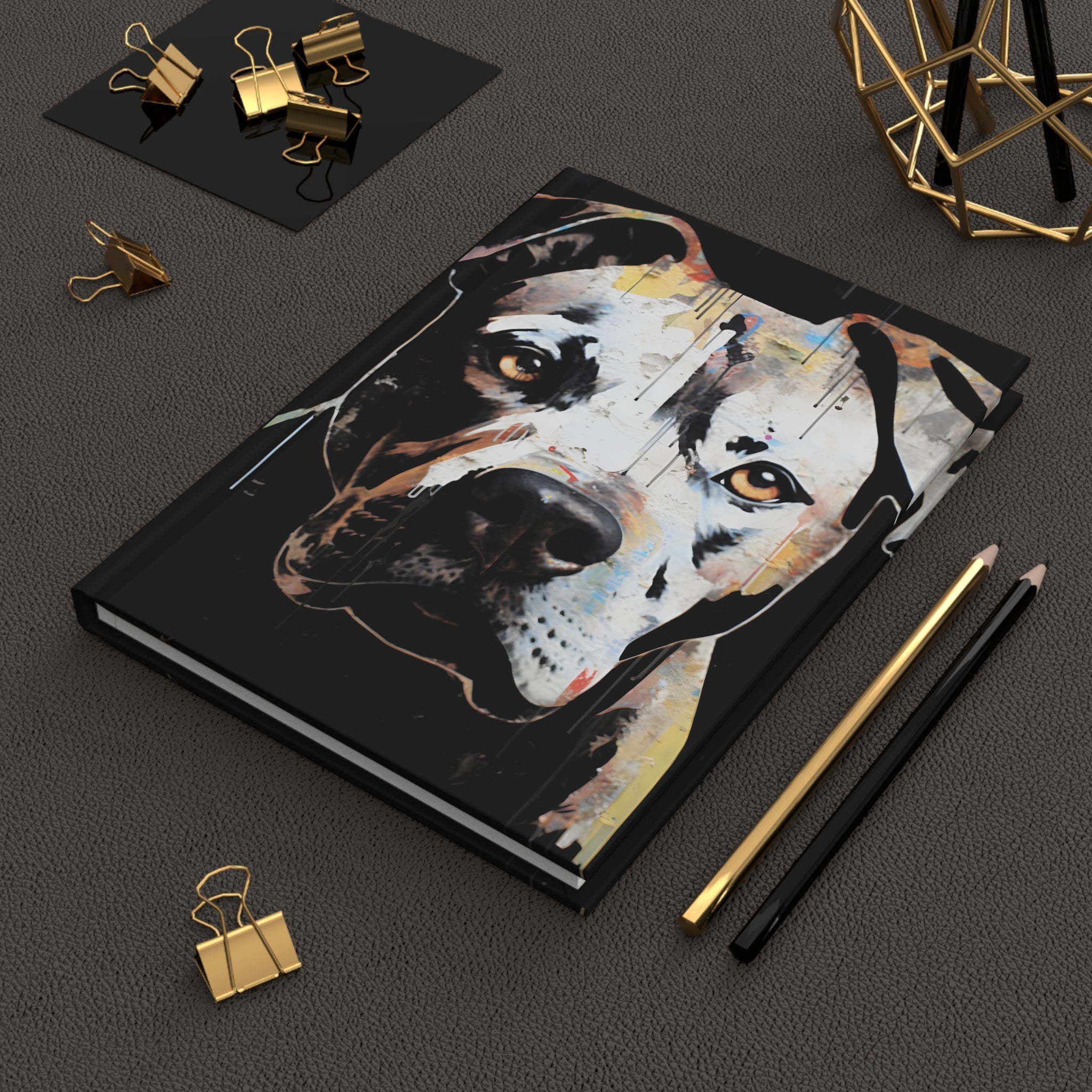 Pit Bull Hardcover Journal (Back to School / Gratitude / Manifesting Journal) - FNKY ROOSTER DESIGNS