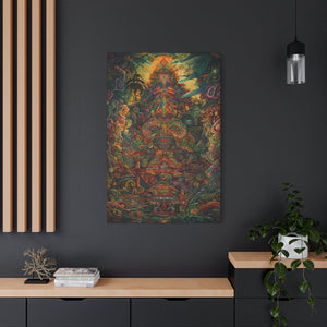 Premium Ayahuasca Plant Medicine Peruvian Art Inspired Sacred Vision Canvas Print - Spiritual Wall Art Canvas Stretched, 1.25'' - FNKY ROOSTER DESIGNS