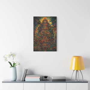 Premium Ayahuasca Plant Medicine Peruvian Art Inspired Sacred Vision Canvas Print - Spiritual Wall Art Canvas Stretched, 1.25'' - FNKY ROOSTER DESIGNS